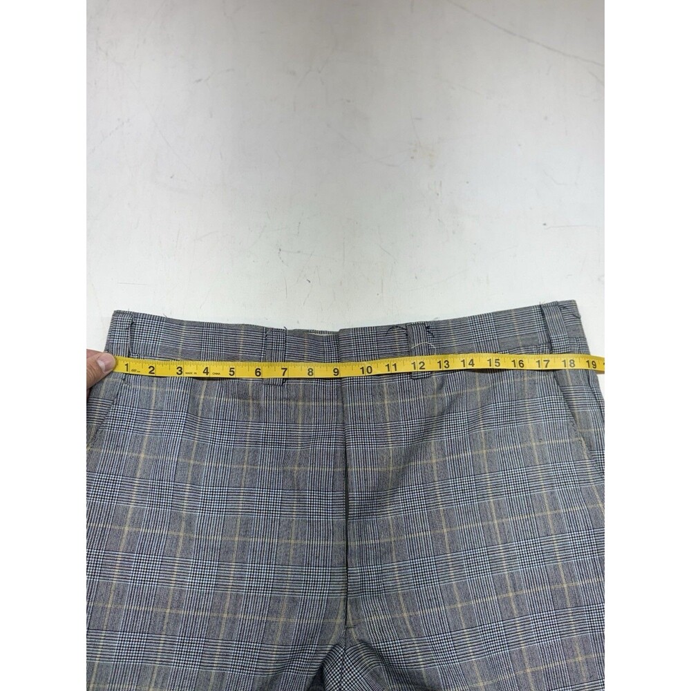 1970s Tweed 3 Piece Suit Gray Prince of Wales Glen Plaid Check 44L 38x33 Union - Picture 15 of 16